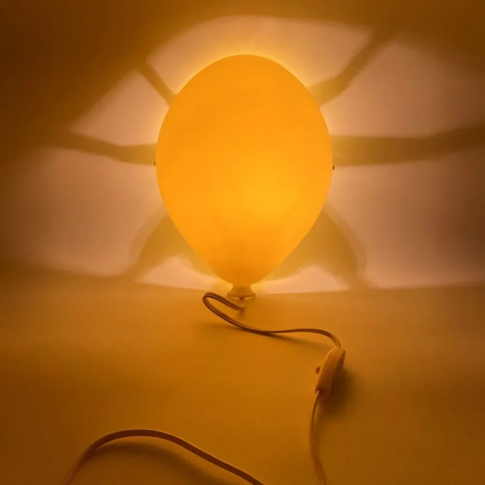 Ikea Dromminge Balloon Child Wall Lamp Light Yellow VTG Kid Room